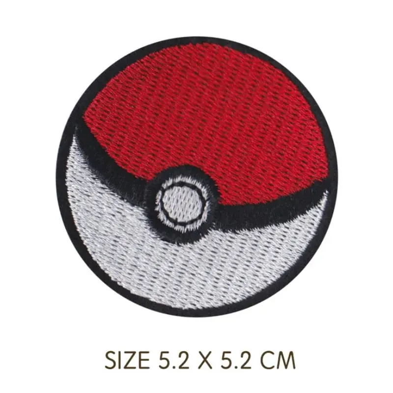 30 Style Cloth Patch Pikachu Charizard Clothes Stickers Sew on Embroidery Patches Applique Iron on Clothing Cartoon DIY Garment