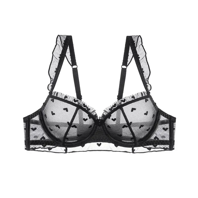 2025 Summer Minimizer Bra Ultra-Thin Wireless No Sponge Lace Bralette Pure Sensual Support Big Bust Sheer Comfort