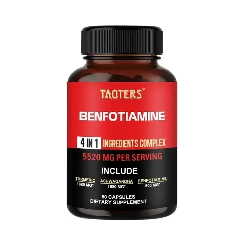 600 Mg Benfotiamine Capsules - Helps Maintain Healthy Glucose Metabolism and Supports Nervous System HealthSupplements