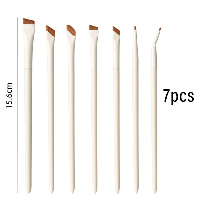 1/3/7/9pcs White Upgrade Blade Eyeliner Brush Eye Makeup Brushes Set Ultra Thin Fine Angle Flat Eyebrow Precise Detail Brush