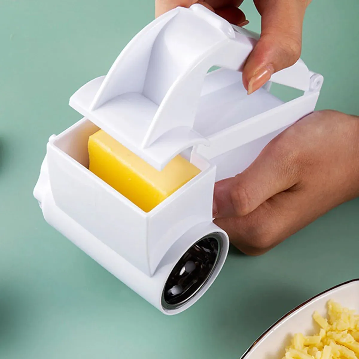 1PC Hand-cranked cheese grater; kitchen creative cheese grater; multi-functional cheese shredder cheese grater. — image 2