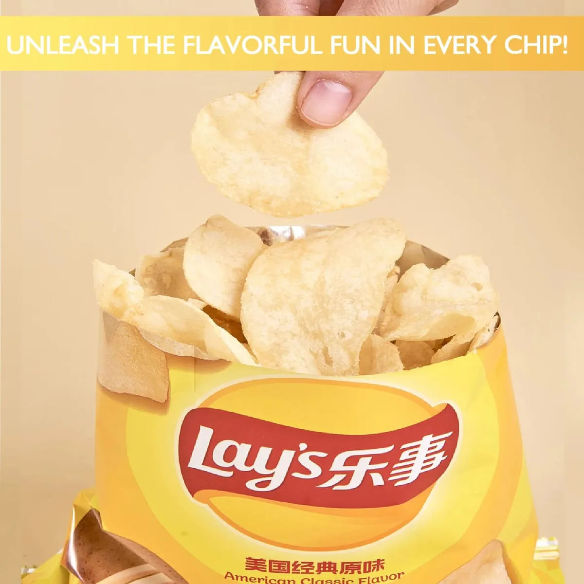 Lay's Potato Chips，Wave Chips 2.29/2.47oz(65/70g)*5 Packs Satisfying Snacks Office Snack Food Sale Random shipment