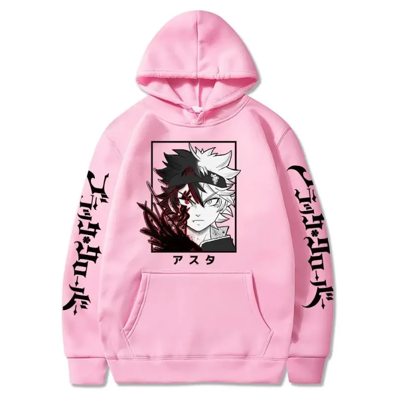 Black Clover Anime Men's Clothes Hoodie Sweatshirts Harajuku Manga Asta Oversized Winter Long Sleeve Streetwear Hoodies — image 6