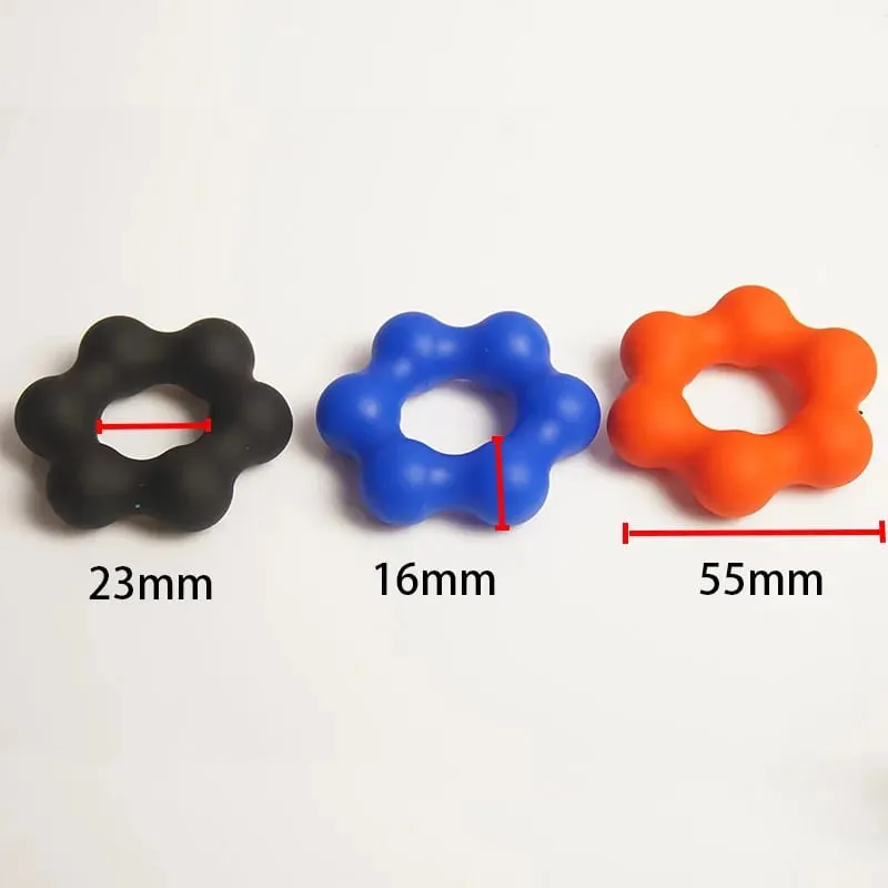 Star Dick Penis Cock Ring Delay Ejaculation Silicone Cockring Erection Sex Toys Men Testicle Scrotum Ball Stretcher