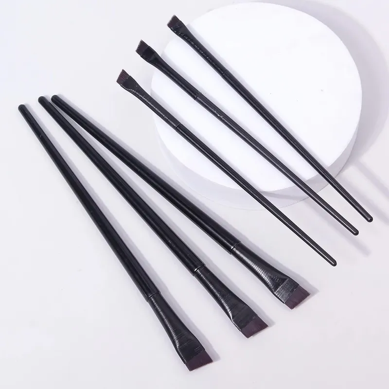 Flat Eyeliner Make up Brush Super Thin Angled Eyeliner Eyebrow Makeup Brushes Professional Exquisite Fine Eyebrow Makeup Tools — image 9