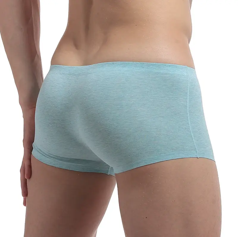 Men's Underwear Boxers Men Elasticity Breathable Trunk Boxer Comfortable Seamless Man Solid Underpants Shorts Panties