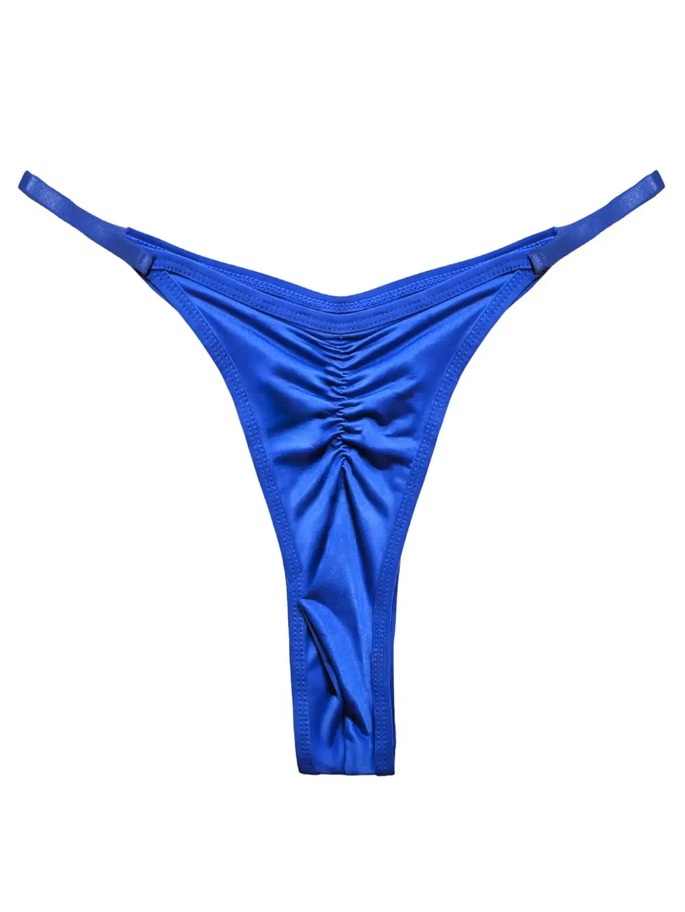 Men's Casual Ruched Thong 1 Piece, Ultra-Thin Breathable Cool Soft Everyday Men Underwear High Slit Sexy Cool Men's Underwear