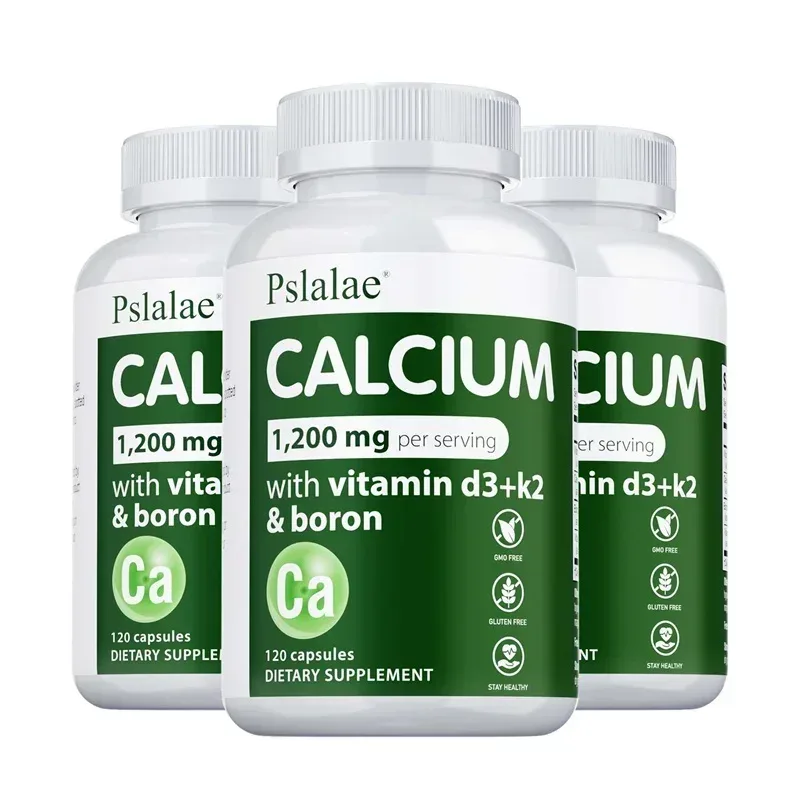 Calcium 1 200 Mg with Vitamin D3 for Women & Men - Supports Bone & Immune Health Maintains Joint Function Non-GMO Gluten-free
