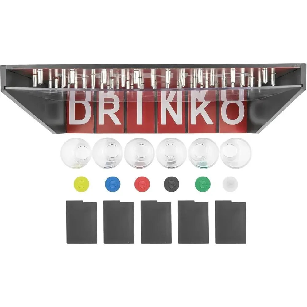 Drinko Drinking Game Social Shot Glass Party Fun for Groups & Couples - Multicolor Glass Shots Durable Board with Metal Pegs — image 2