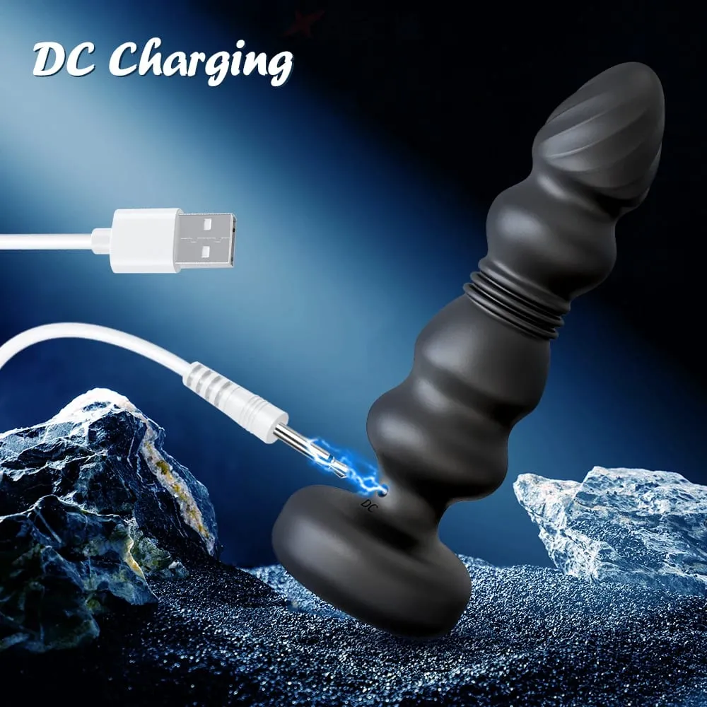 Sokma Anal Plug Vibratör Butt Plug Erkek prostat masaj aleti Teleskopik G Spot Vibratör Stimülatörü Seks Oyuncakları Kadın Erkek için 18 +