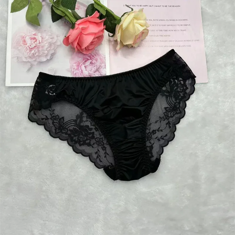 Cuecas sissy masculinas, cuecas de biquíni, lingerie com acabamento em renda, roupa íntima gay masculina crossdress, roupa íntima sexy para homens