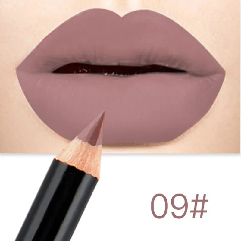 12 Colors Brand Lip Pencils Matte Lipliner Pencil Waterproof Makeup Lips 2020 Matte Lipstick Lip Liner Pen Smooth Nude Cosmetics