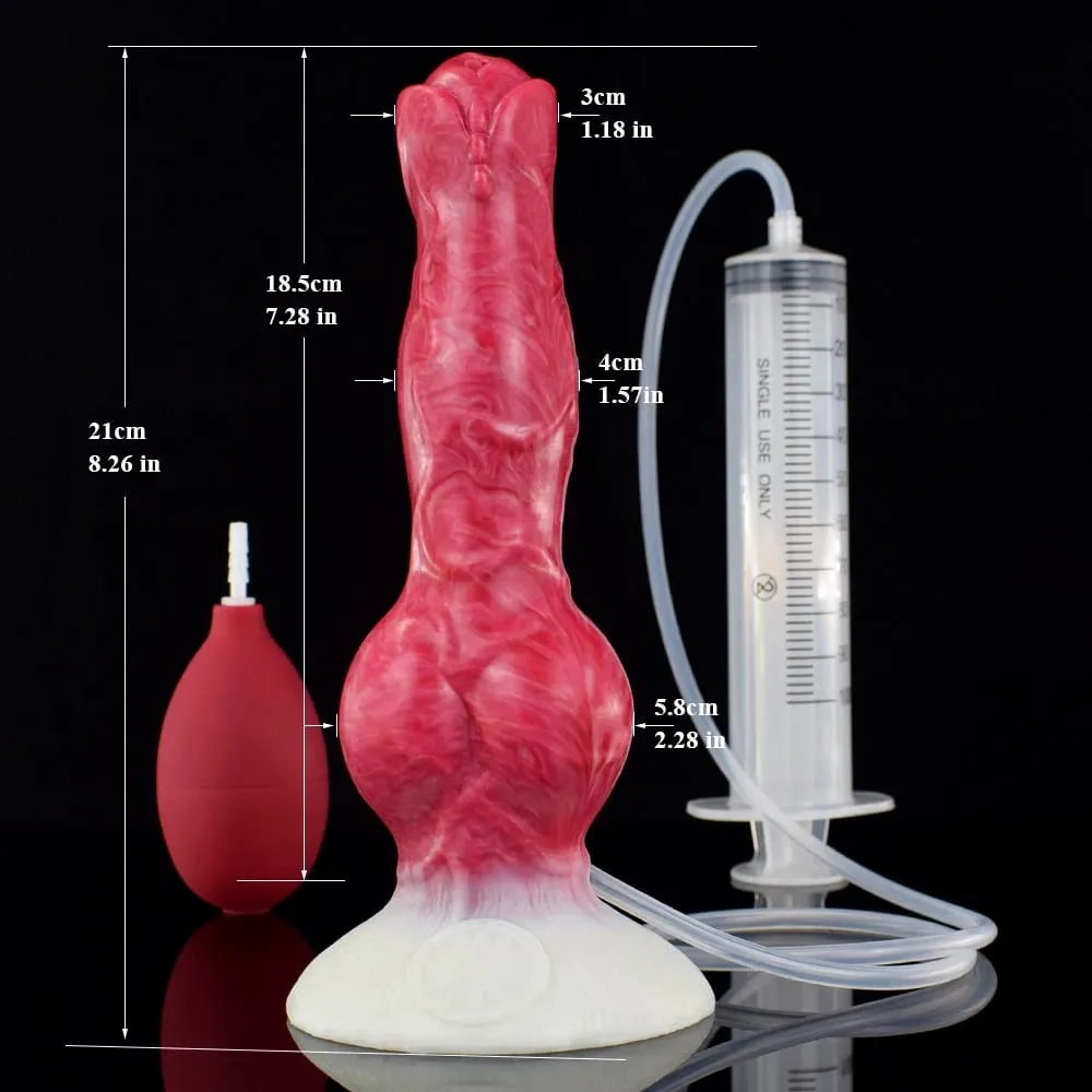Ejaculation Anal Plug Dog Knot Dildo with Strong Sucker Vaginal Stimulation Squirting Penis Erotic Adult Sex Toys 18+
