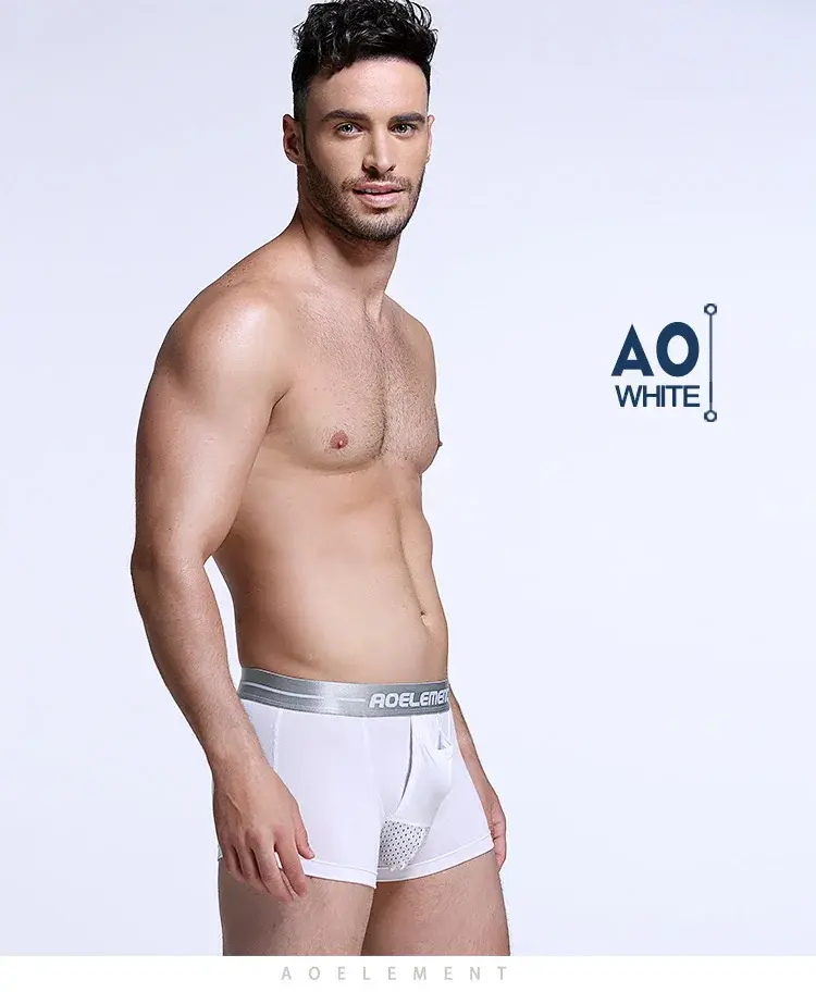 Bullet separate underwear Men's ventilated summer dry underpants Ice silk bag ice healthy boxers 3256808601319074