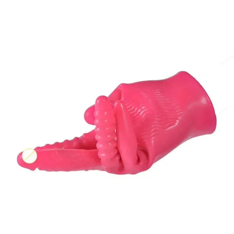 Pięć palców masturbatory rękawiczki erotyczne wibrator dla kobiet Dildo punkt G stymulator łechtaczki produkty erotyczne masaż pochwy lesbijka zabawka — image 9