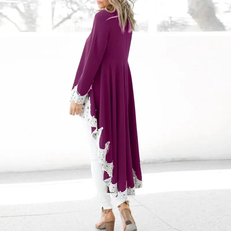 Spring Elegant Dresses For Women Long-sleeved O-neck Pullover Irregular Hem Solid Color Dresss Vestidos Robe Femme Soirée Verte