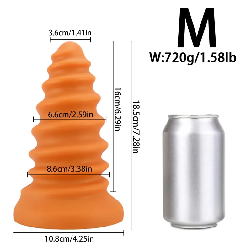 Huge Anal Plug Anal Training Dilator Big Dildo Ass Long Screw Butt Plug Large Gay Sex Toy for Women Men Prostate Massage 18 — image 17