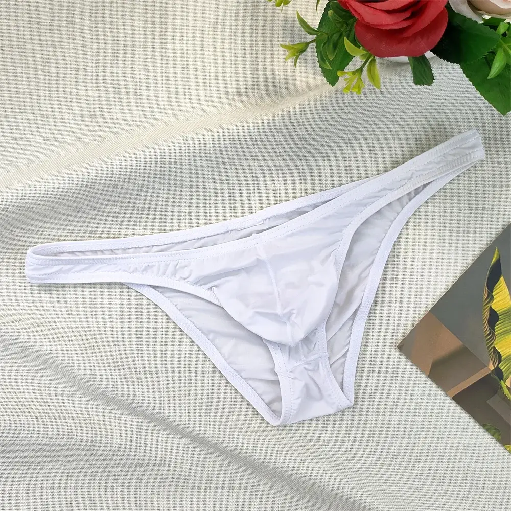 Seluar dalam Bikini Ketat Seksi Ketat Seluar Dalam Lutsinar Lelaki Sutera Ais Seluar Dalam Ultra Nipis Bersaiz Besar
