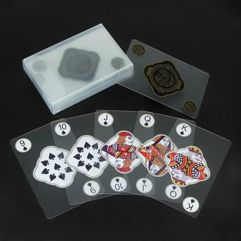 Waterproof Transparent Plastic Playing Cards Creative Durable PVC Poker for Deck Board Game Classic Card Game Family Fun