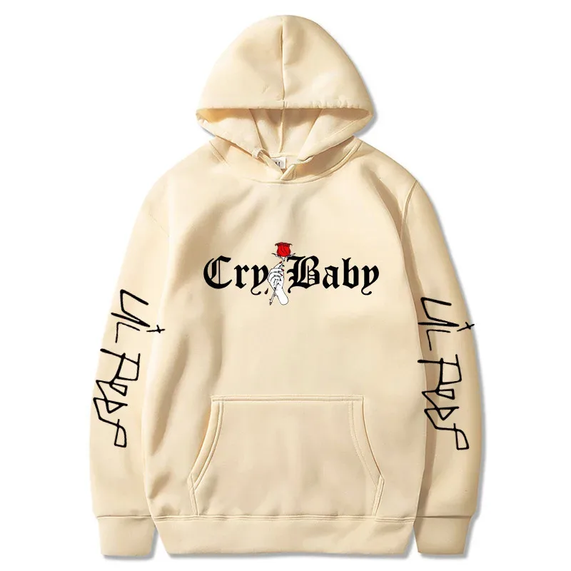 Men's Lil Peep Hoodie – Emo Rap Fan Pullover with "Lil Peep" Sleeve Text – Cozy Unisex Streetwear for Concerts casual Wear — image 12