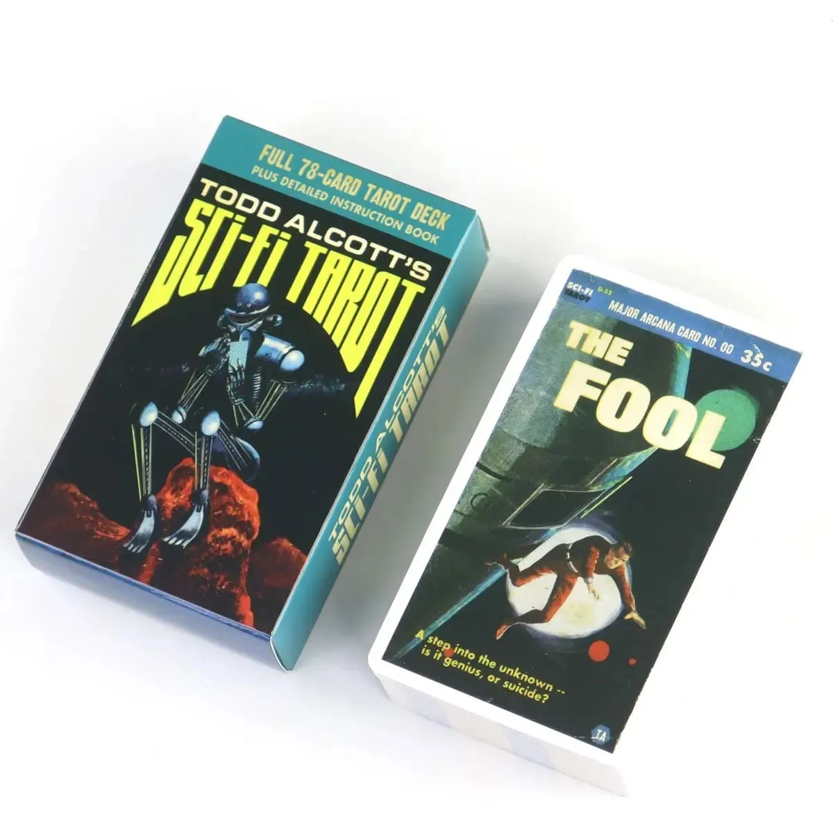 Todd Alcott's Sci-Fi Tarot Science-Fiction-themed Tarot Deck Based on Rider Waite System 10.3*6cm 78 Pcs Tarot Cards