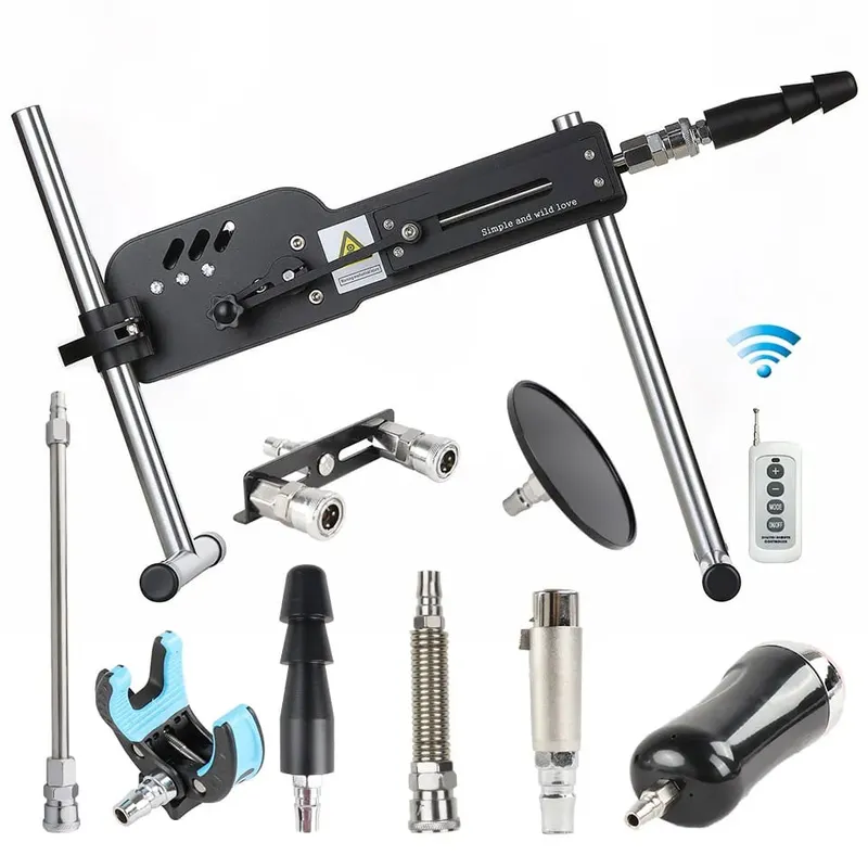 Machine sexuelle améliorée avec télécommande, Super silencieuse, Ultra réglable, Vac U Lock, 30db, 70W, Machine d'amour avec Big D gratuit