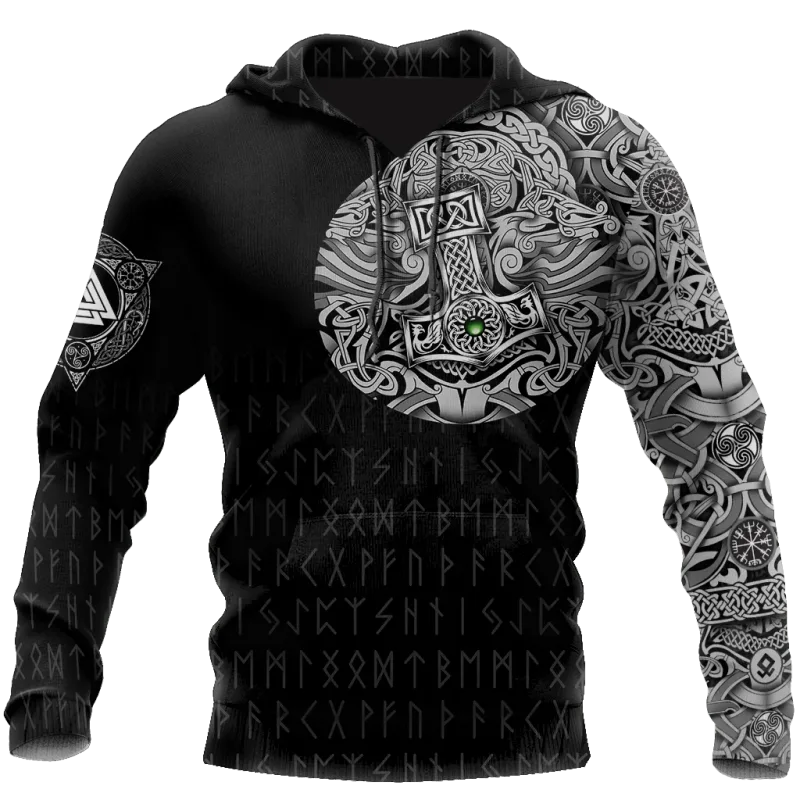 Men's Hooded Sweatshirts Men Vikings Brand Novelty Hoodies and Sweatshirts Fashion Unisex Hoody Oversized Hoodie Leisure New — image 19