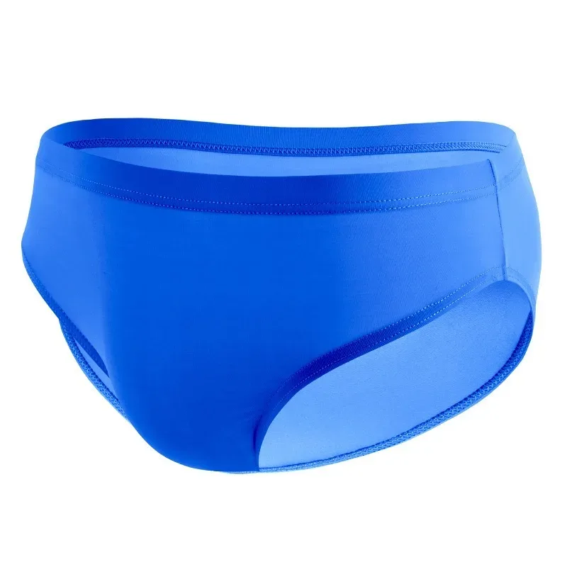 Men's Ice Silk Briefs Thin Quick Drying Underwear Low Waist Solid Color Underpants Male Sexy U Bulge Pouch Breathable Panties