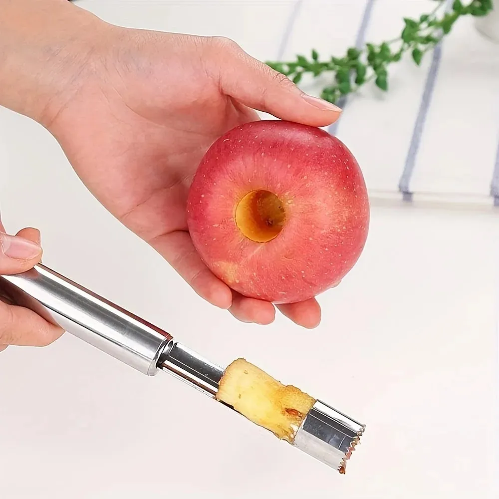 Stainless Steel Fruit Corer Red Dates Apple Pear Corer Fruit Seed Core Remover Slicer Knife Kitchen Fruit Vegetable Gadgets