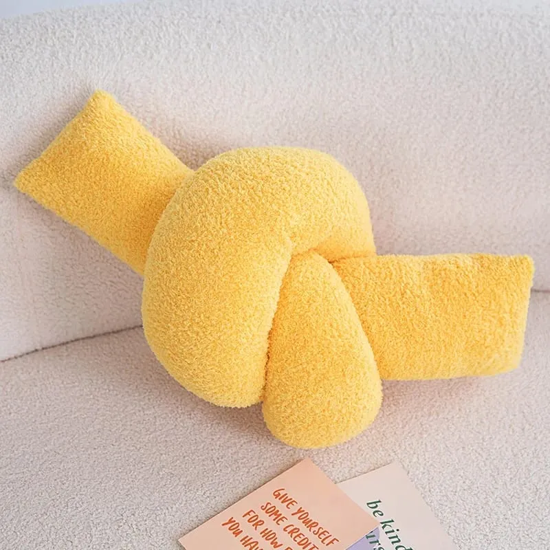 60-95CM Creative Iron Chain & Knot Pillow Stuffed Soft Sofa Cushion Nordic Style Home Plush Decoration Irregular Shaped Plush
