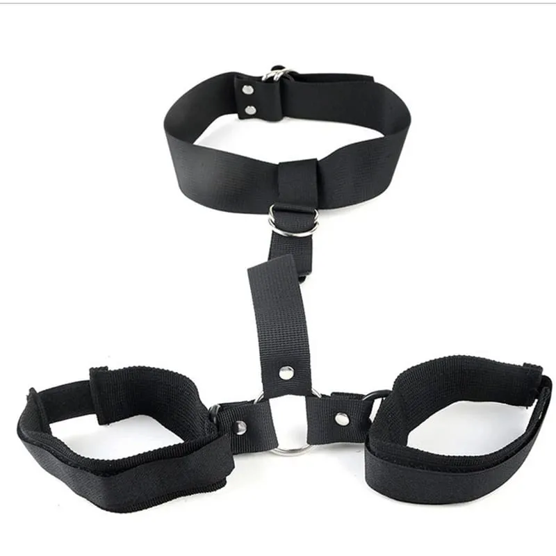 Adjustable Bondage Gear Handcuffs Ankle Cuffs Open Leg Restraint Fetish Sex Toys For Woman Couples Adult Games No Vibator
