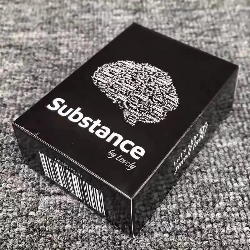9X6.5cm Substance By Lovely English Edition Cute Deep Conversation Card Game Meaningful Dialogue with 90 Pcs Cards
