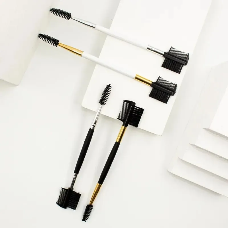 1PC Double Ended Eyebrow Comb Brush Beauty Makeup Brushes Eyelash Applicator Professional Make Up Tool — image 4
