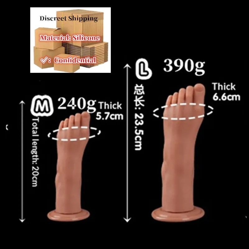 Feet Style Anal Plug Big Silicone Ass ButtPlug Deep Masturbator Dildo Dilator Stimulator Anal Dildo Adult Sex Toy For Women 성인용품 — image 18