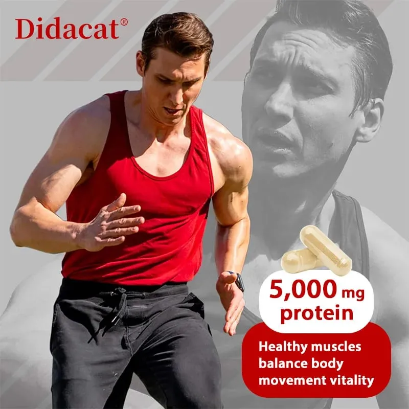 Whey Protein Capsules - Contains 5000mg of Protein - Supports Recovery Balanced Muscle Health Gluten Free NON-GMO