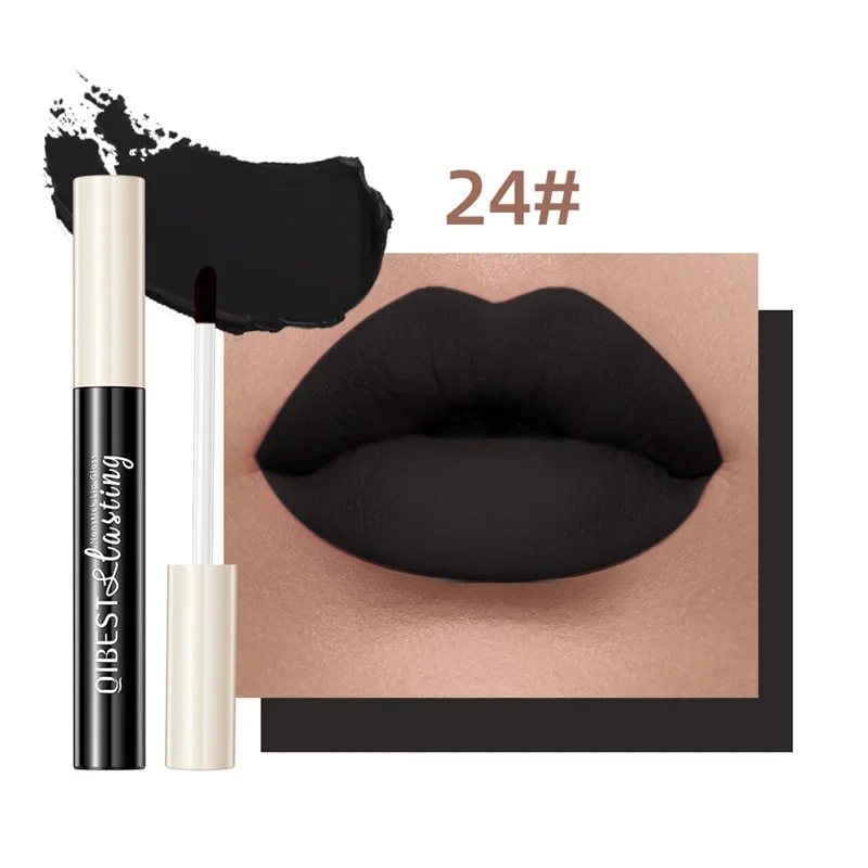 24 Colors Matte Liquid Lipstick Waterproof Long Lasting Velvet Red Lip Gloss Tint Makeup Cosmetic Lipsticks Lipglosses