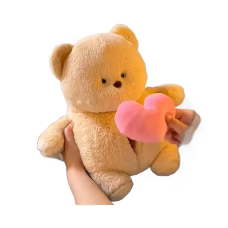 Peluche Orso Confessione Bambola parlante Registrazione nascosta Animale di pezza Orso super morbido Giocattolo da compagnia Regalo per dormire