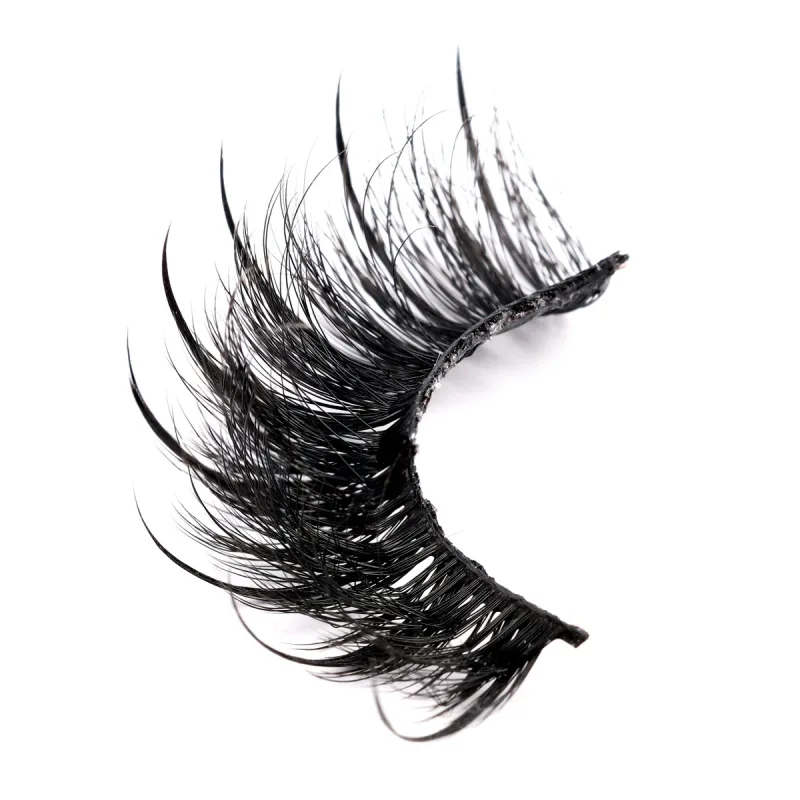 Wet Lash Spikes Volume Fluffy Full Strip Lashes Makeup Accessories Faux Mink Eye Lashes Vendor Wet Manga Lashes False Eyelashes