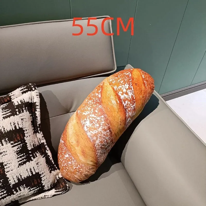 Simulasi Bantal Raksasa Kawaii Roti Besar Boneka Bantal Mewah Mainan Bantal Makanan Lucu Lembut untuk Anak-anak Hadiah Ulang Tahun Natal Anak-anak