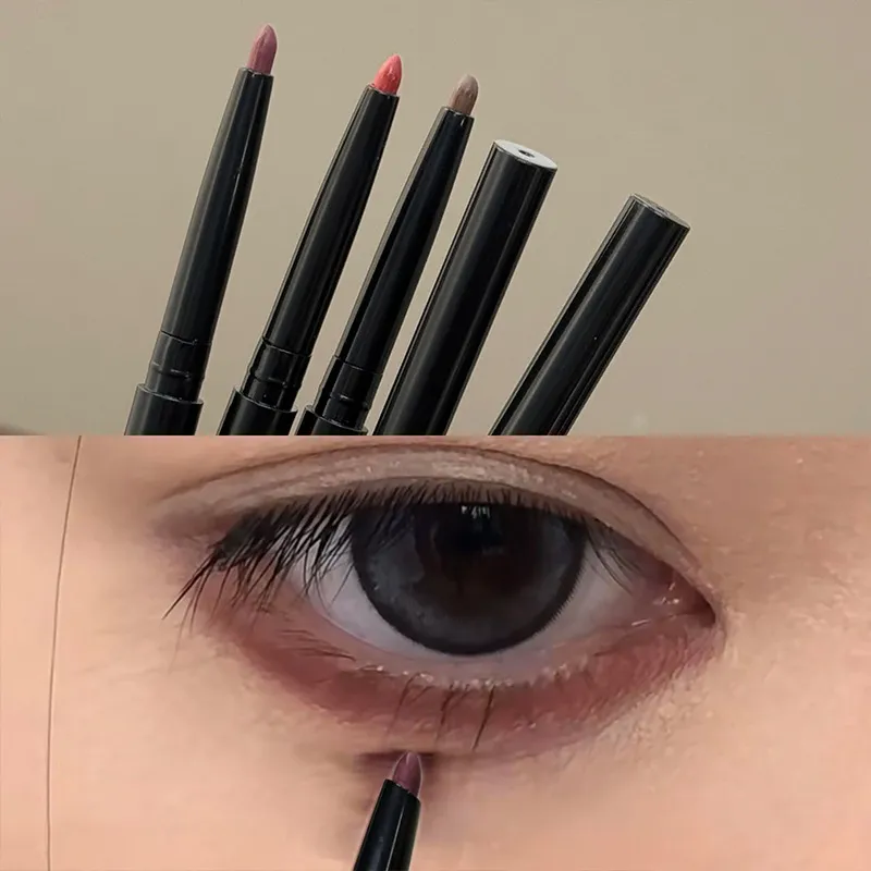 Wine Red Brown Eyeliner Gel Pencil Waterproof Long-lasting Ultra-Fine Matte Brown Eye Liner Pen Easy Wear Eyes Makeup Cosmetics