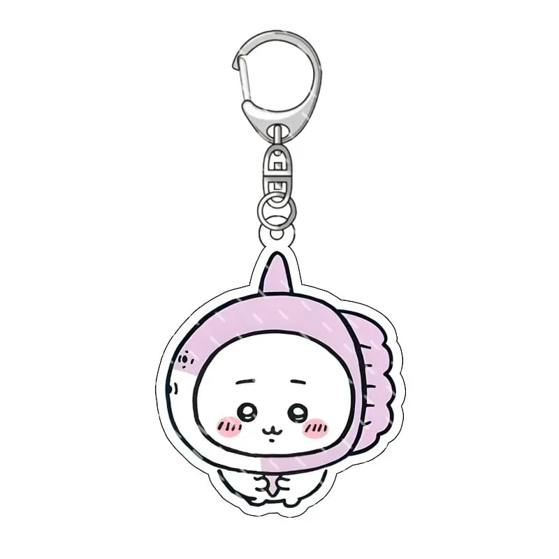 yiji Pendant Anime Comic Acrylic Peripheral Keychain Hachiware Usagi Cute Pendant Bag Hanging Decoration Decoration