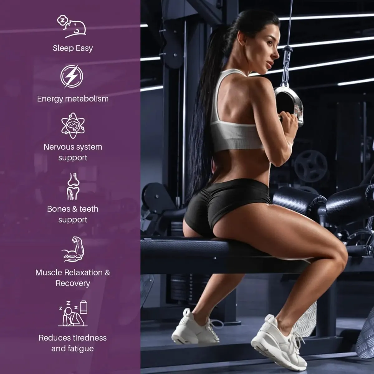 Non-GMO Magnesium Complex 700mg with 12 Active Forms High Absorption 120 Capsules Gluten Free Vegan Supplement for Optimal Healt