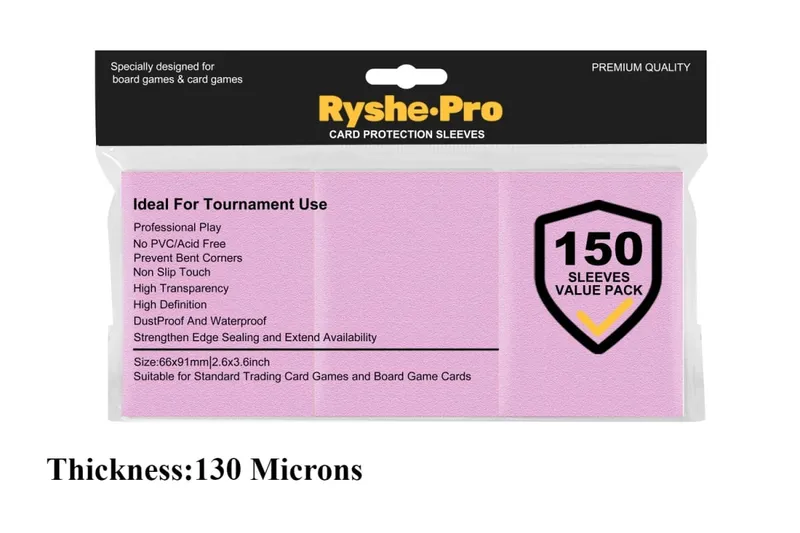 150Pcs Premium Card Sleeves 2.6"x3.6" Compatible with Standard Size Trading Cards for MTG Pokemon TCG Baseball Card Sport Cards — image 21