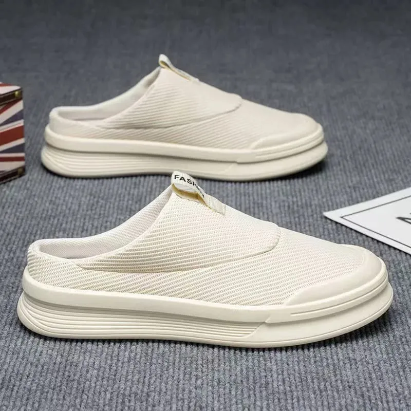 Summer Half Slipper Men's Shoes Breathable Casual Comfortable Sport Sneakers for Home And Outdoor Use Clearance Free Shipping