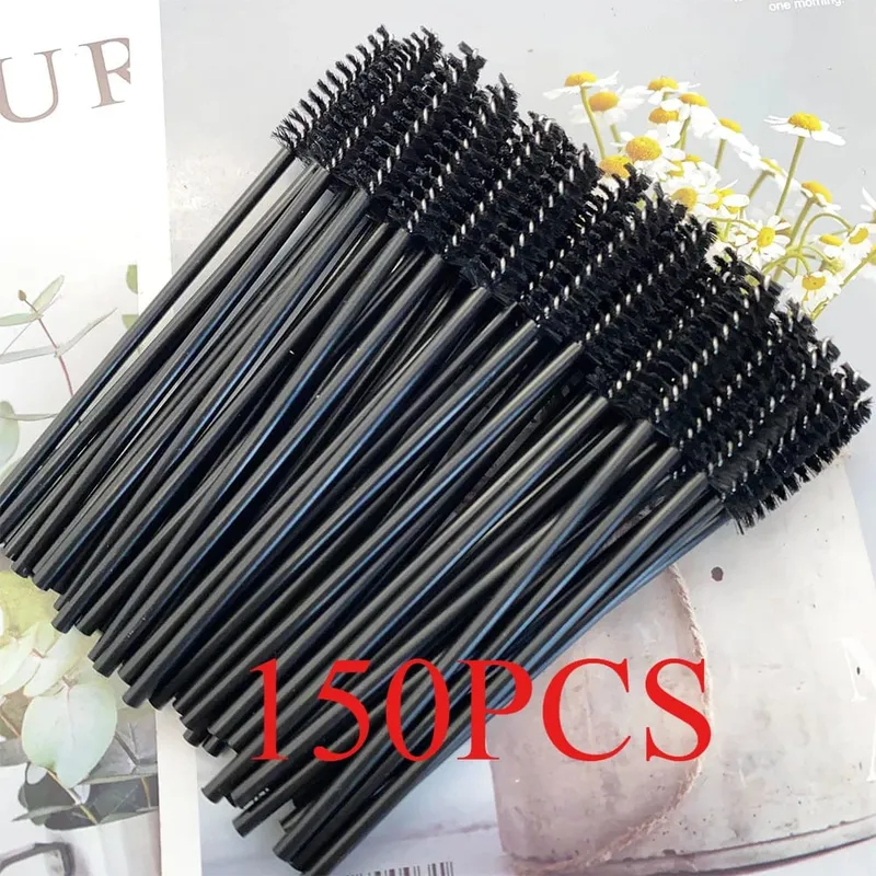 150/300pcs Mascara Wands Eyelash Brush Spoolies for Eye Lash Extension Eyebrow and Makeup Tool Wholesale Makeup Brushes