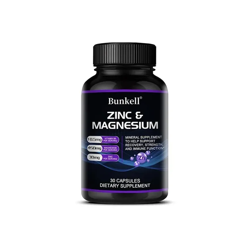 Zinc + Magnesium Supplement Strong Bones Teeth Heart Nerves Enhance Immunity Support Bone Density and Muscle Health