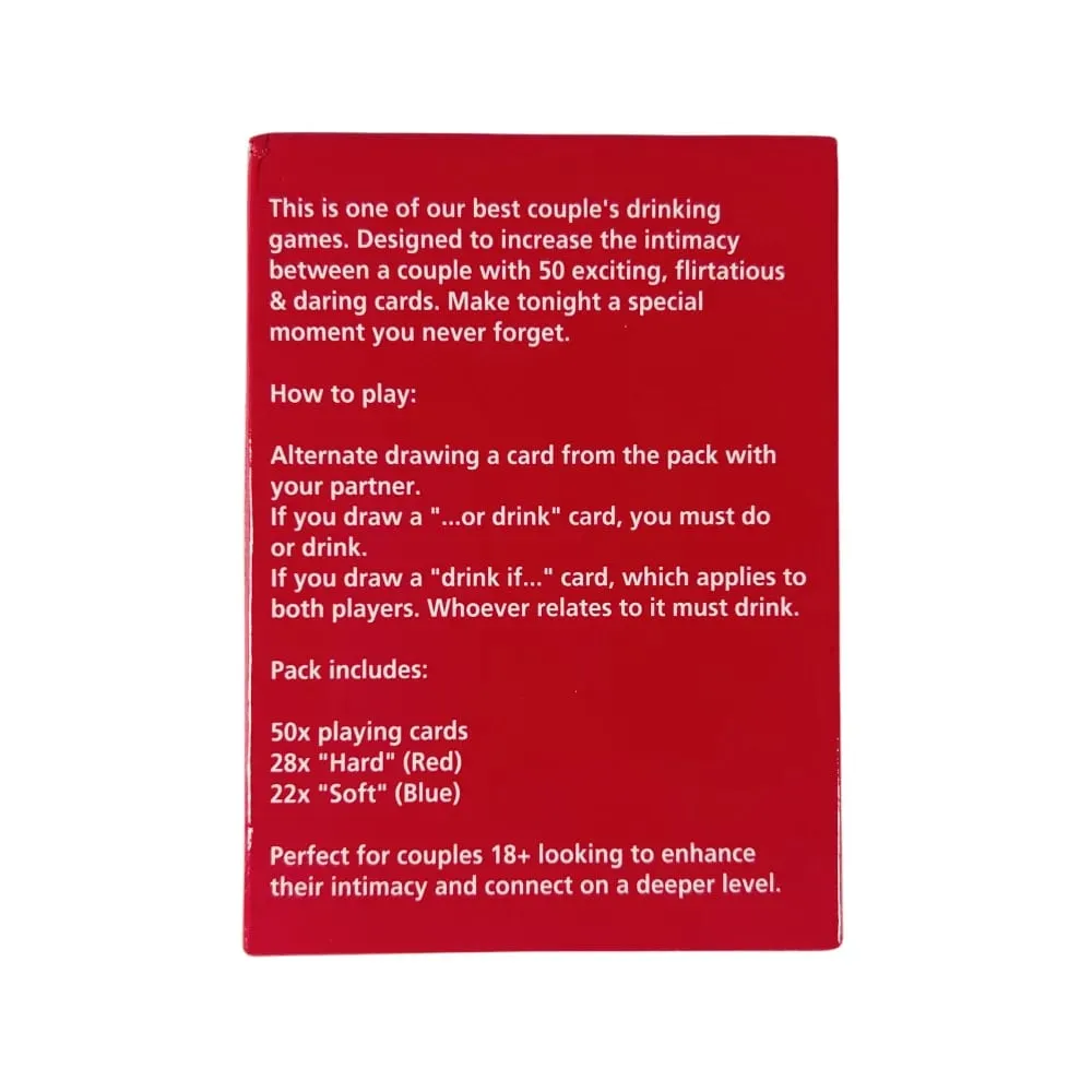 Excited Exhausted Card Game Best Couples Drinking Games 50x Playing Cards Deck For Party Drunk Cards — image 6