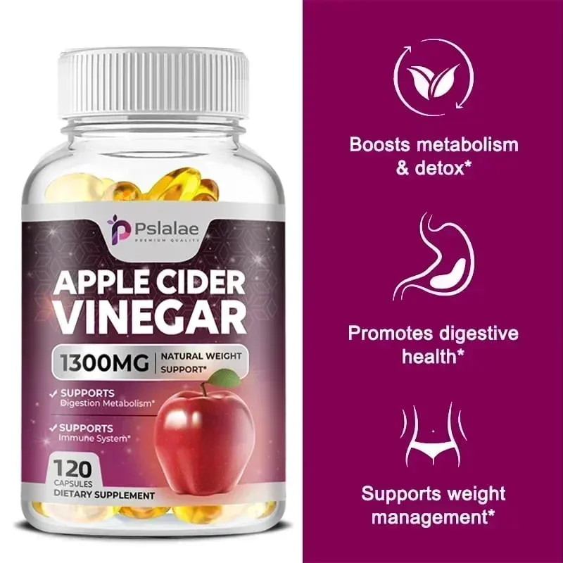 Apple Cider Vinegar - Fat Burner Natural Detox and Cleanse Energy Support Supplement
