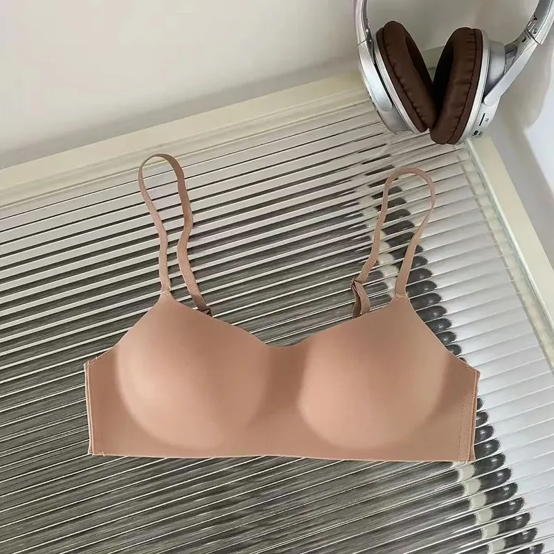 Bezešvé podprsenky pro ženy s malým hrudníkem 1/2 šálku push up podprsenka bez drátěnky dámské spodní prádlo sexy spodní prádlo ženy intimky — image 8