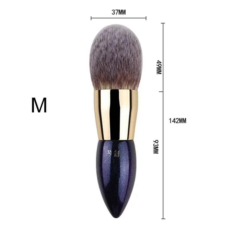 Professional Handmade Make Up Brush Short Handle Face Powder Foundation Brush Soft Synthetic FIber Makeup Brushes